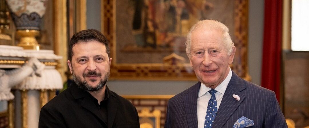 Zelensky vede Re Carlo e Burnham: “Grazie al Regno Unito per il sostegno incrollabile all’Ucraina”
